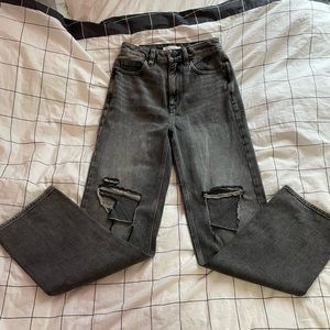 Pacsun 90s boyfriend jeans (gray/black)